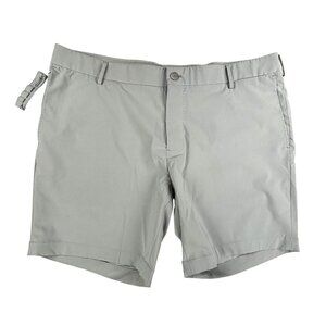 J. Hilburn Shorts Men's Gray Golf Size 40 Button Tee holder Stretch Performance